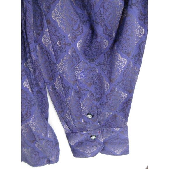 Robert Graham Shirt XXL Button Down Geometric Art Flip Cuffs Logo - Picture 3 of 13